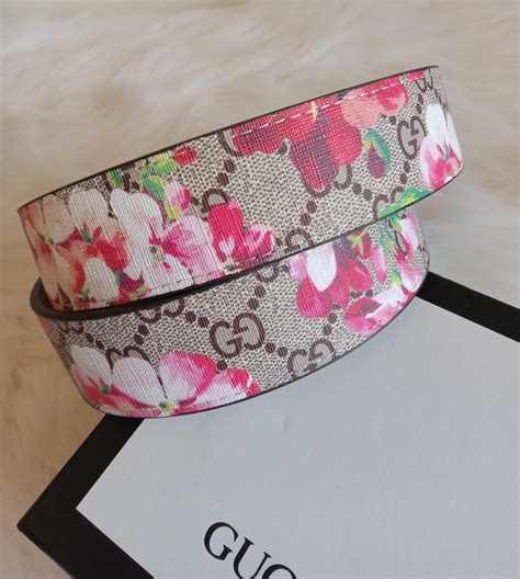 gucci bloom belt pink|gucci emblem belt.